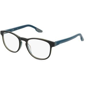 Marchon Germany GmbH Nike 7162 Unisex-Brille inkl. Gläser Vollrand Rund Metall-Gestell 50/19/145, Schwarz