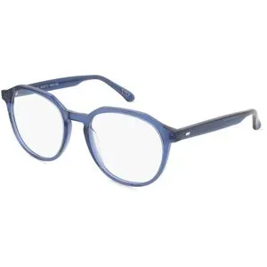 De Lotto s.r.l. Fielmann AB 007 CL Unisex-Brille inkl. Gläser Vollrand Panto Acetat-Gestell 50/19/140, Blau