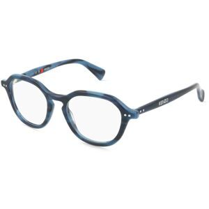 Thélios Kenzo KZ50222I BOKE FLOWER Unisex-Brille inkl. Gläser Vollrand Geometrisch Acetat-Gestell 49/19/145, Havanna