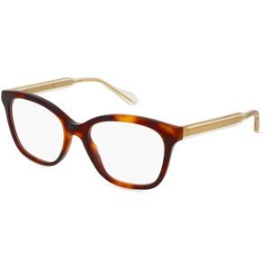 Kering Eyewear Spa Gucci GG0566O Unisex-Brille inkl. Gläser Vollrand Cat Eye Kunststoff-Gestell 52/18/140, Havanna