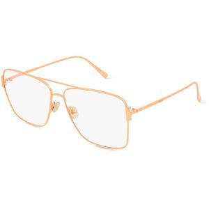 Marcolin Deutschland GmbH Tod's TO5281 Unisex-Brille inkl. Gläser Vollrand Pilot Metall-Gestell 56/13/140, Gold