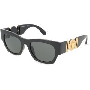Luxottica Fashion Brillen Vertriebs GmbH Versace VE4479U Herren-Sonnenbrille Vollrand Quadratisch Kunststoff-Gestell, Schwarz