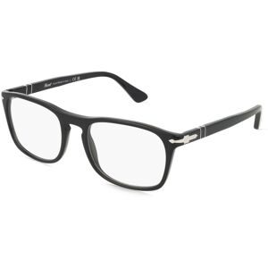 Luxottica Fashion Brillen Vertriebs GmbH Persol 0PO3344V Unisex-Brille inkl. Gläser Vollrand Quadratisch Acetat-Gestell 54/19/145, Schwarz