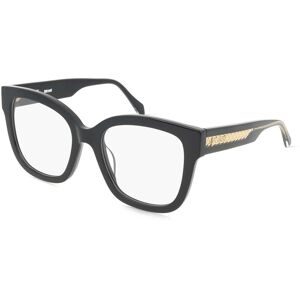 DE RIGO Vision D.A.CH. GmbH Just Cavalli VJC115 Damen-Brille inkl. Gläser Vollrand Butterfly Kunststoff-Gestell 53/19/140, Schwarz