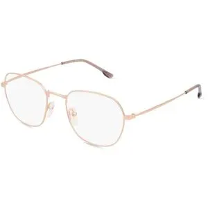 Optic Prima HK Fielmann OPH 9971 FA Damen-Brille inkl. Gläser Vollrand Geometrisch Edelstahl-Gestell 50/19/145, Pink