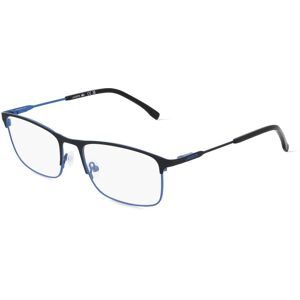 Marchon Germany GmbH Lacoste L2252 Unisex-Brille inkl. Gläser Vollrand Quadratisch Metall-Gestell 54/18/145, Schwarz
