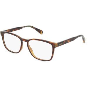 Safilo GmbH Polaroid PLD D462 Unisex-Brille inkl. Gläser Vollrand Quadratisch Kunststoff-Gestell 54/17/145, Havanna