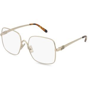 Luxottica Fashion Brillen Vertriebs GmbH Miu Miu 0MU 51YV Damen-Brille inkl. Gläser Vollrand Quadratisch Metall-Gestell 53/17/140, Gold