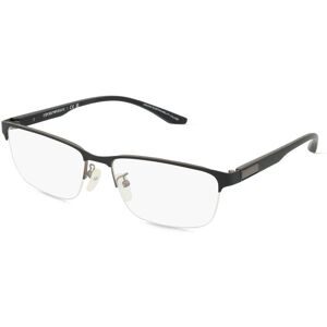 Luxottica Fashion Brillen Vertriebs GmbH Emporio Armani EA1147 Herren-Brille inkl. Gläser Halbrand Quadratisch Metall-Gestell 57/17/145, Grau
