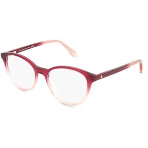 Safilo GmbH Kate Spade AGGIE Damen-Brille inkl. Gläser Vollrand Panto Acetat-Gestell 50/17/140, Rot
