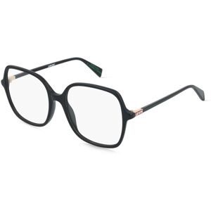 Safilo GmbH Levi?s LV 1107 Damen-Brille inkl. Gläser Vollrand Quadratisch Acetat-Gestell 53/17/140, Schwarz