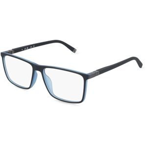 DE RIGO Vision D.A.CH. GmbH Fila VFID14 Herren-Brille inkl. Gläser Vollrand Quadratisch Kunststoff-Gestell 56/15/145, Blau