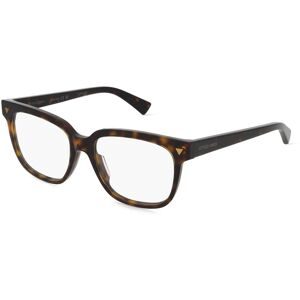 Kering Eyewear Spa Bottega Veneta  BV1257O Unisex-Brille inkl. Gläser Vollrand Quadratisch Acetat-Gestell 53/16/145, Havanna