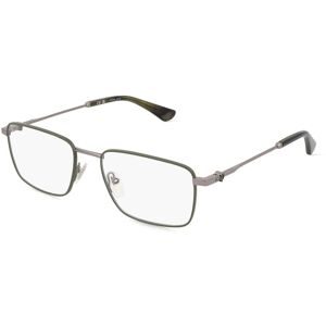DE RIGO Vision D.A.CH. GmbH Police VPLL69 Herren-Brille inkl. Gläser Vollrand Quadratisch Edelstahl-Gestell 54/18/145, Grau