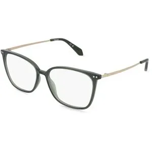 Safilo GmbH Polaroid PLD D616 Damen-Brille inkl. Gläser Vollrand Quadratisch Kunststoff-Gestell 55/15/140, Grün