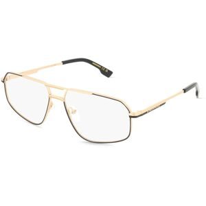 Safilo GmbH Dsquared2 D20176 Herren-Brille inkl. Gläser Vollrand Pilot Metall-Gestell 59/15/145, Schwarz