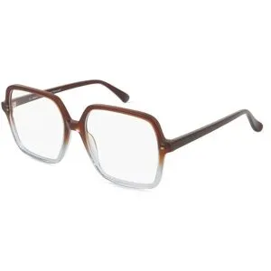 C&S CO. LTD. Fielmann ABC 084 FA BLANCA Damen-Brille inkl. Gläser Vollrand Geometrisch Acetat-Gestell 53/16/140, Braun