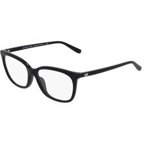 Luxottica Fashion Brillen Vertriebs GmbH Michael Kors MK4080U Damen-Brille inkl. Gläser Vollrand Quadratisch Acetat-Gestell 54/16/140, Schwarz
