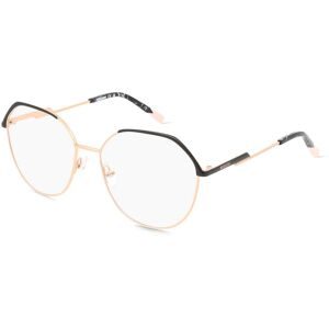 Safilo GmbH Missoni MIS 0204 Damen-Brille inkl. Gläser Vollrand Rund Metall-Gestell 56/16/145, Gold