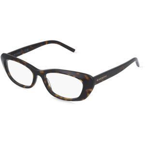 Thélios GIVENCHY GV50097I CITY Damen-Brille inkl. Gläser Vollrand Cat Eye Acetat-Gestell 53/16/145, Havanna