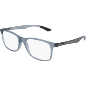 Luxottica Fashion Brillen Vertriebs GmbH Ray-Ban RX8903 Unisex-Brille inkl. Gläser Vollrand Quadratisch Kunststoff-Gestell 55/18/145, Grau