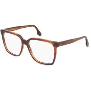 Safilo GmbH Victoria Beckham VB2669 Unisex-Brille inkl. Gläser Vollrand Quadratisch Acetat-Gestell 55/15/140, Braun