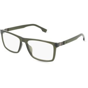 Safilo SpA Boss 1701/G Herren-Brille inkl. Gläser Vollrand Eckig Kunststoff-Gestell 57/17/150, Grün