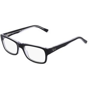 Luxottica Fashion Brillen Vertriebs GmbH Ray-Ban RX5268 Unisex-Brille inkl. Gläser Vollrand Quadratisch Acetat-Gestell 50/17/135, Schwarz