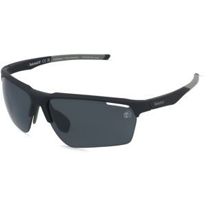 Marcolin Deutschland GmbH Timberland TB00068 Herren-Sonnenbrille Halbrand Eckig Kunststoff-Gestell, Schwarz