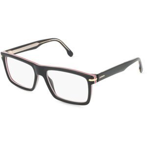 Safilo GmbH Carrera 344 Herren-Brille inkl. Gläser Vollrand Halb Metall-Gestell 55/17/145, Schwarz