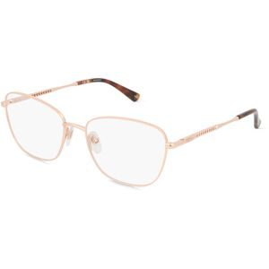 DE RIGO Vision D.A.CH. GmbH Nina Ricci NRIVNR340 Unisex-Brille inkl. Gläser Vollrand Butterfly Metall-Gestell 55/17/135, Kupfer