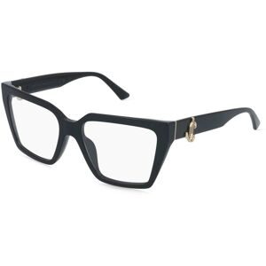 Luxottica Fashion Brillen Vertriebs GmbH Jimmy Choo 0JC3017U Damen-Brille inkl. Gläser Vollrand Cat Eye Acetat-Gestell 52/17/140, Schwarz