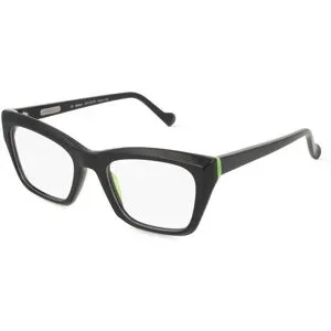De Lotto s.r.l. Fielmann Elementra EMT 002 RN Damen-Brille inkl. Gläser Vollrand Butterfly Acetat-Gestell 52/19/145, Schwarz
