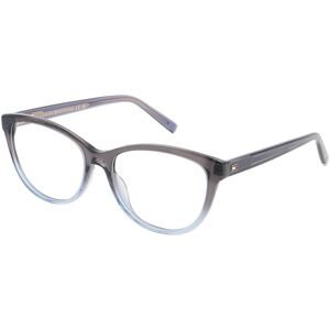 Safilo GmbH Tommy Hilfiger TH 2230 Damen-Brille inkl. Gläser Vollrand Cat Eye Acetat-Gestell 54/16/140, Blau