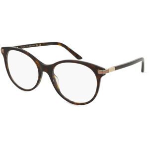 Kering Eyewear Spa Gucci GG1450O Unisex-Brille inkl. Gläser Vollrand Butterfly Acetat-Gestell 53/18/140, Havanna