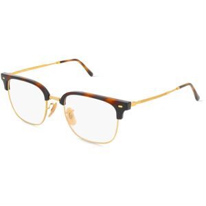 Luxottica Fashion Brillen Vertriebs GmbH Ray-Ban RX7216 Unisex-Brille inkl. Gläser Vollrand Quadratisch Kunststoff-Gestell 51/20/145, Gold