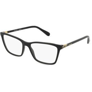 Luxottica Fashion Brillen Vertriebs GmbH Swarovski SK2015 Damen-Brille inkl. Gläser Vollrand Quadratisch Acetat-Gestell 53/16/140, Schwarz