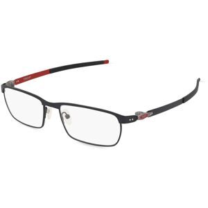 Luxottica Fashion Brillen Vertriebs GmbH Oakley OX3184 Herren-Brille inkl. Gläser Vollrand Quadratisch Edelstahl-Gestell 54/17/135, Schwarz