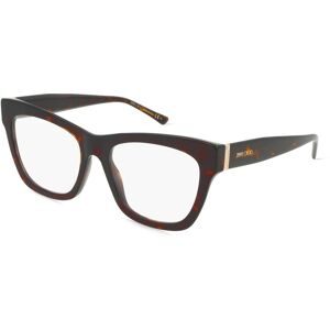 Safilo GmbH Jimmy Choo JC351 Damen-Brille inkl. Gläser Vollrand Butterfly Acetat-Gestell 53/18/145, Havanna