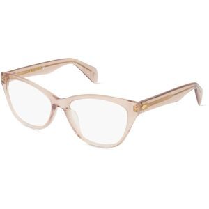 Safilo GmbH Rag & Bone RNB3039 Damen-Brille inkl. Gläser Vollrand Butterfly Kunststoff-Gestell 54/16/140, Beige