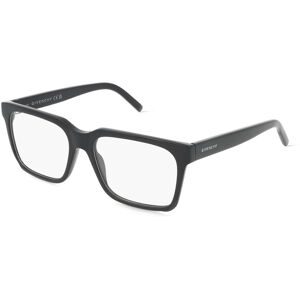 Thélios Givenchy GV50043I Damen-Brille inkl. Gläser Vollrand Quadratisch Acetat-Gestell 55/17/145, Schwarz