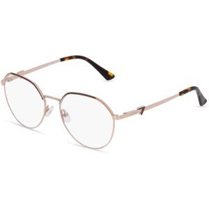 Marcolin Deutschland GmbH Guess GU 2866 Damen-Brille inkl. Gläser Vollrand Panto Metall-Gestell 53/16/140, Gold