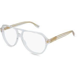 Safilo GmbH Dsquared2 D2 0204 Herren-Brille inkl. Gläser Vollrand Pilot Acetat-Gestell 58/13/145, Transparent