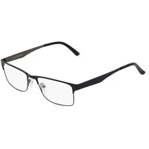 Optic Prima HK Fielmann OPH 9943 CL Herren-Brille inkl. Gläser Vollrand Quadratisch Metall-Gestell 53/17/140, Schwarz