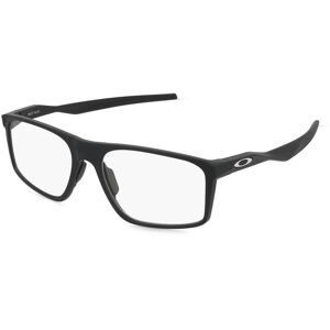 Luxottica Fashion Brillen Vertriebs GmbH Oakley 0OX8183 BAT FLIP Herren-Brille inkl. Gläser Vollrand Quadratisch Kunststoff-Gestell 58/18/148, Schwarz