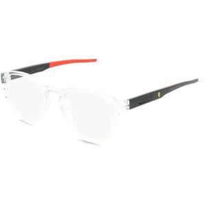 Luxottica Fashion Brillen Vertriebs GmbH Scuderia Ferrari FZ8009U Unisex-Brille inkl. Gläser Vollrand Panto Kunststoff-Gestell 52/20/145, Transparent