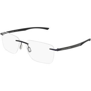 DE RIGO Vision D.A.CH. GmbH Porsche Design P8774 Herren-Brille inkl. Gläser Randlos Geometrisch Metall-Gestell 56/16/145, Blau
