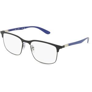 Luxottica Fashion Brillen Vertriebs GmbH Ray-Ban 0RX6518 Unisex-Brille inkl. Gläser Vollrand Quadratisch Metall-Gestell 55/19/145, Schwarz