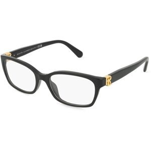 Luxottica Fashion Brillen Vertriebs GmbH Ralph Lauren 0RL6244U Damen-Brille inkl. Gläser Vollrand Quadratisch Acetat-Gestell 53/17/145, Schwarz