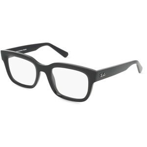 Luxottica Fashion Brillen Vertriebs GmbH Ray-Ban 0RX7217 CHAD Unisex-Brille inkl. Gläser Vollrand Eckig Kunststoff-Gestell 52/22/145, Schwarz